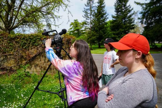 CINE students at work