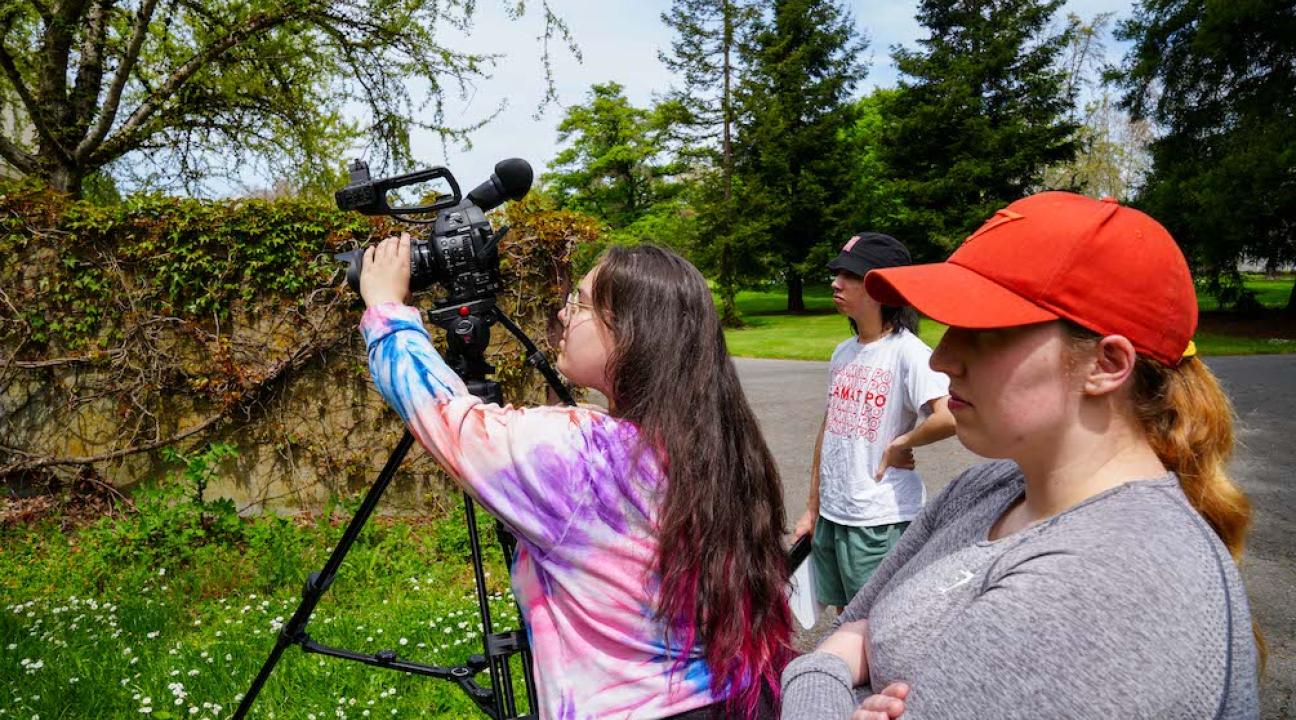 CINE students at work